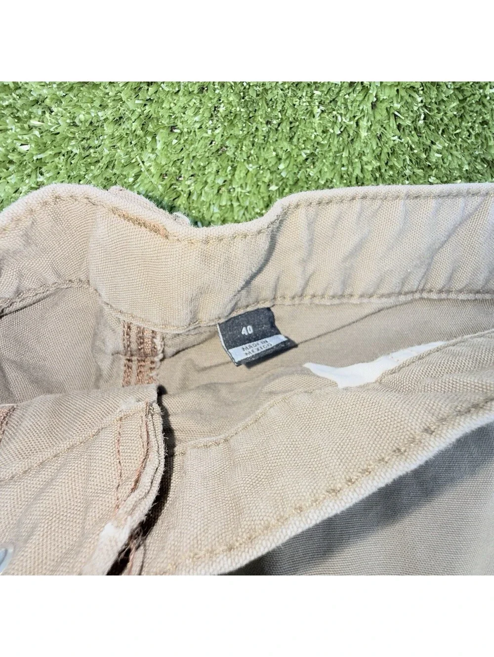 Carhartt Shorts Mens 40 Brown Tan Relaxed Fit Work Wear Cargo